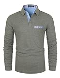 LIUPMWE Poloshirt Herren...