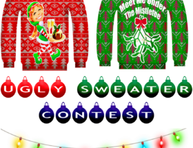 Unschöner Pullover für Weihnachten